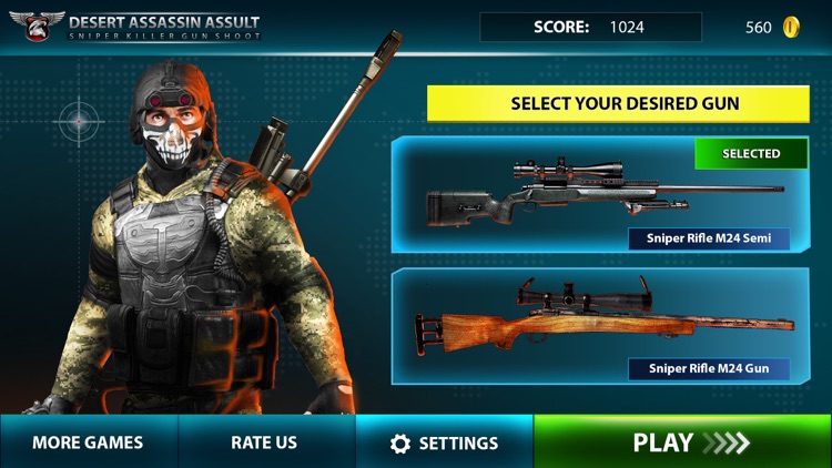 Desert Assassin Assault : Sniper Killer Gun Shot