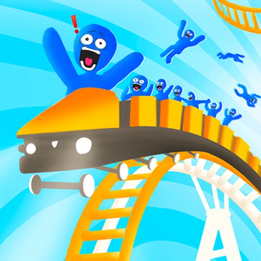 Roller Coaster Run 3D Icon