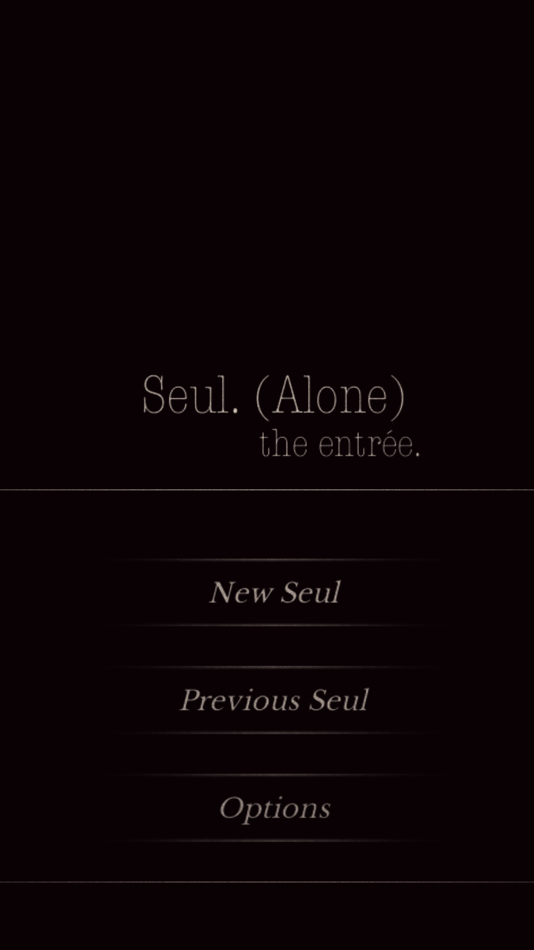 #1. Seul.(Alone) The entrée - CYOA (iOS) By: Steven Koutsouliotas