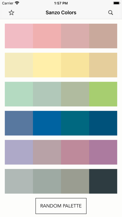 Screenshot #1 pour Sanzo Color Palettes