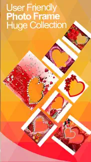 valentine's day love cards - romantic photo frame iphone screenshot 3