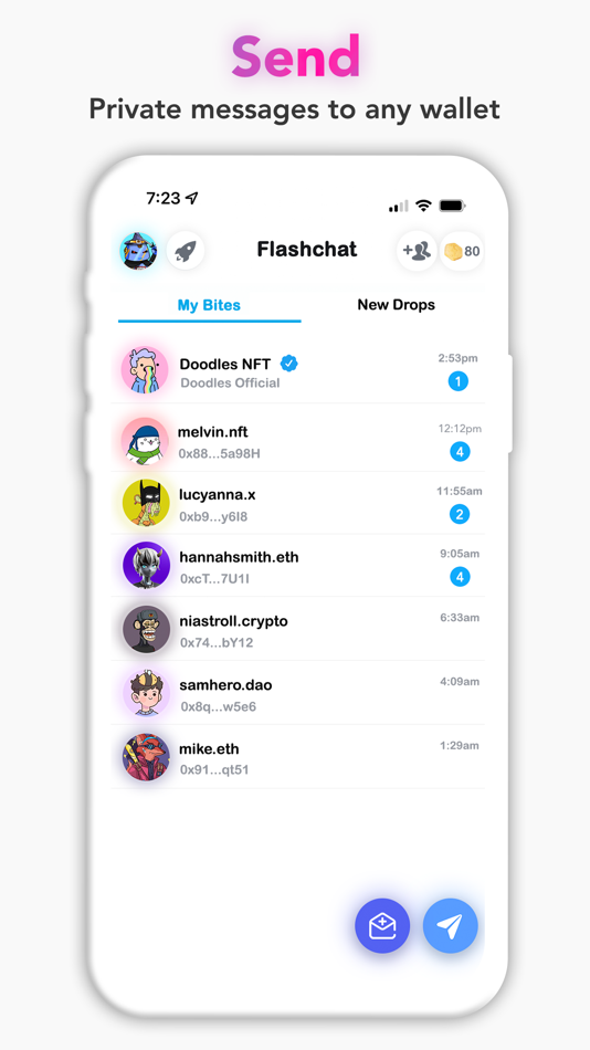 #2. Flashchat: Web3 Social Media (iOS) 由: Flashtrend LLC