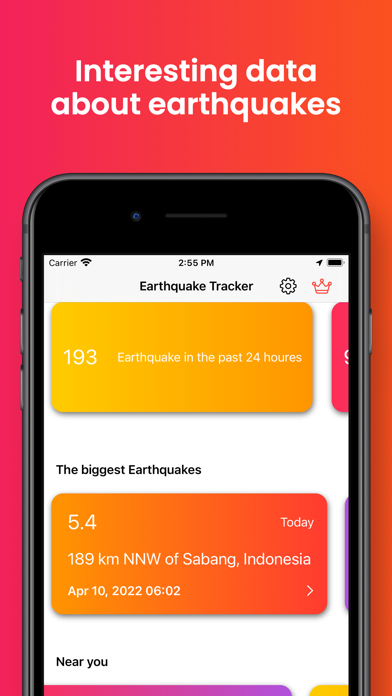 Earthquake Tracker - Alert Screenshot