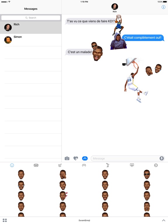 Screenshot #6 pour DurantEmoji by Kevin Durant