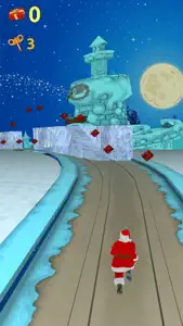 Chiristmas Santa Run 3D 2017 screenshot #2 for iPhone