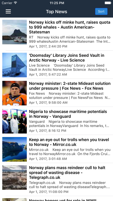 Screenshot #1 pour Norway News in English Today & Norwegian Radio