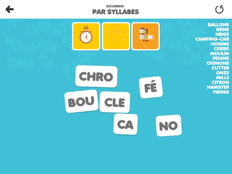 DICOMINO : Syllabes ou lettres ? screenshot-3