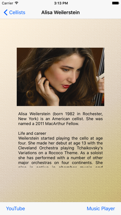 Screenshot #3 pour Famous Cellists