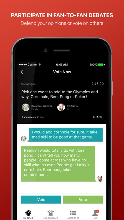 Fandings - Social Network for Sports Debate