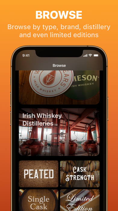 Irish Whiskey App Screenshot