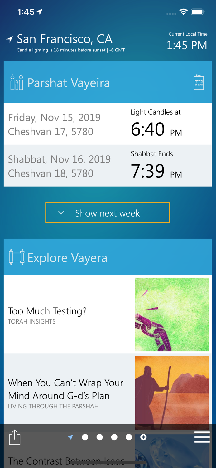 Shabbat and Holiday Times