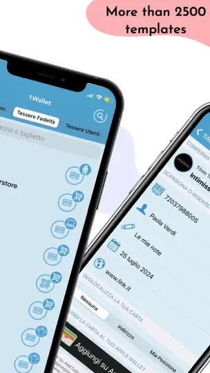 Captura de pantalla de 1Wallet en iPhone 2