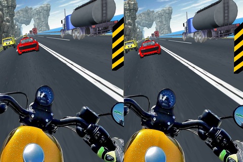 VR Crazy Bike Race: Traffic Racing Free screenshot 4