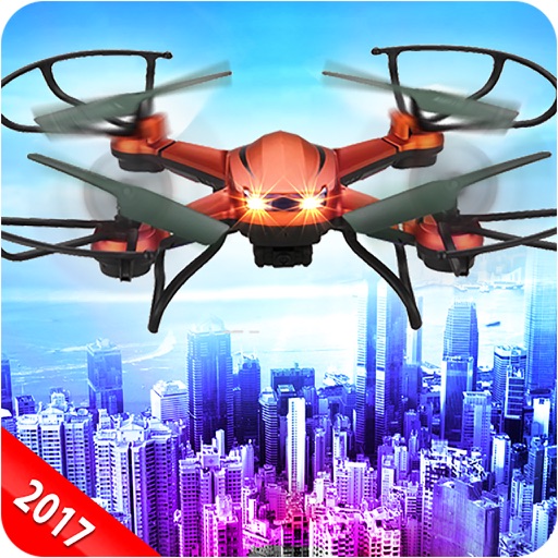 Futuristic Fire Fighting Drone iOS App