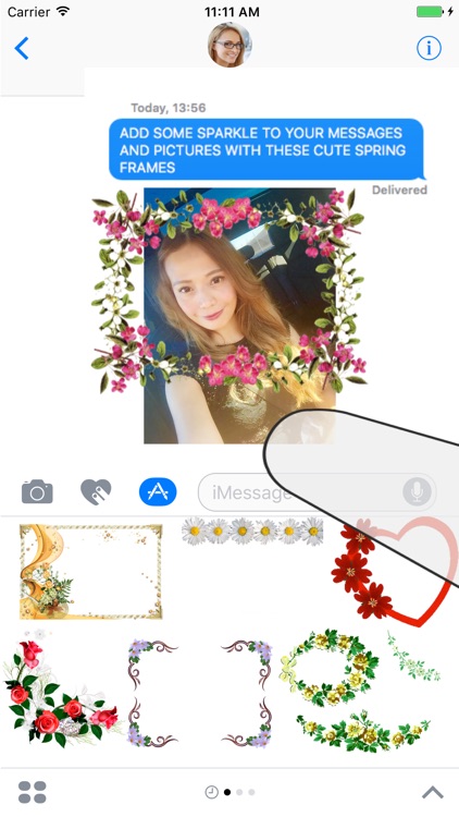 Flower Frames Sticker Pack
