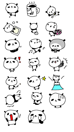 Cute Panda Stickers!!(圖1)-速報App