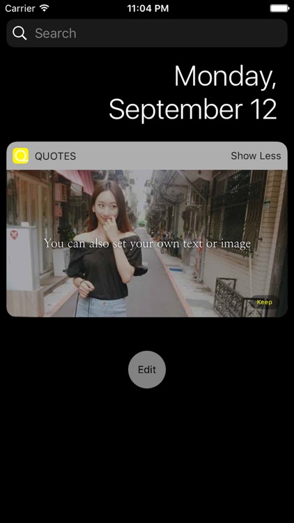 Quotes in Widget
