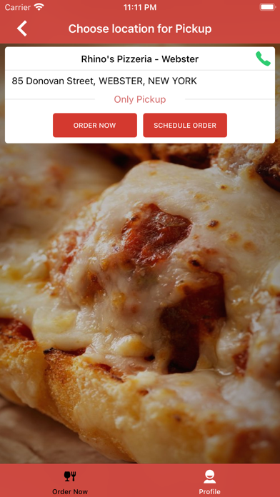 Rhino's Pizza Screenshot