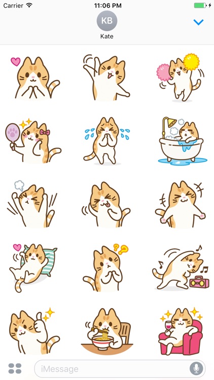 Miley The Lovely Funny Cat Sticker