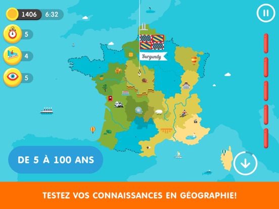Screenshot #4 pour National Giraffic: pays, capitales, drapeaux