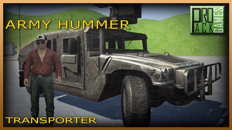 Army Hummer Transporter Truck Driver - Trucker Man screenshot-3