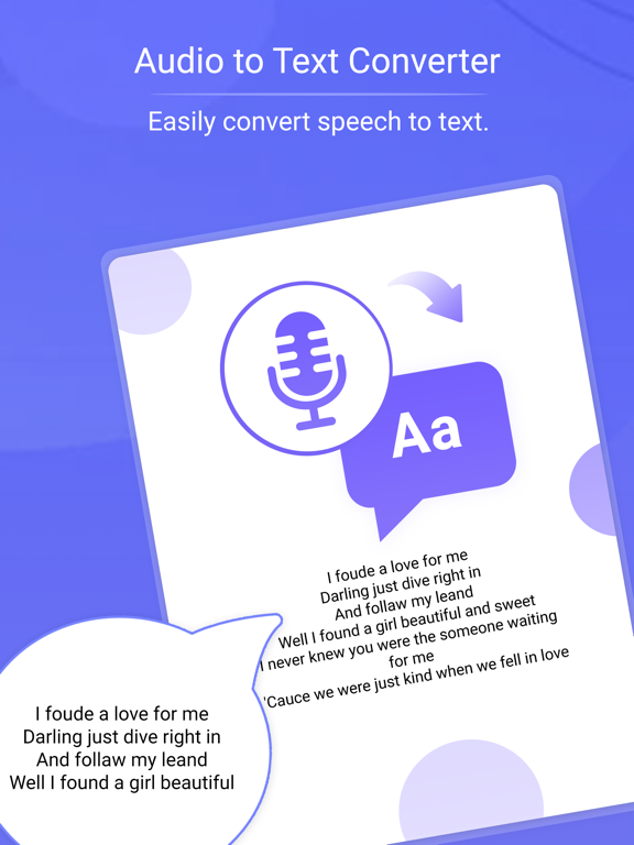 Screenshot #5 pour Audio to Text Converter