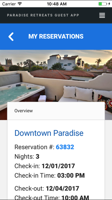 Screenshot #2 pour Paradise Retreats – Guest App