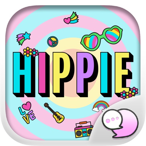 Hippie Art Retro Accessory Stickers for iMessage icon