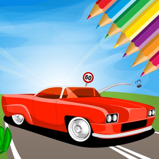 Super Car Coloring Book - Vehicle drawing for kids icon