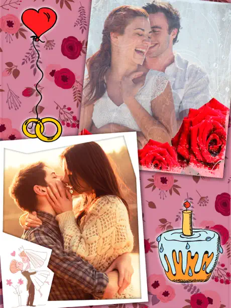 Wedding frames – romantic love photo album editor