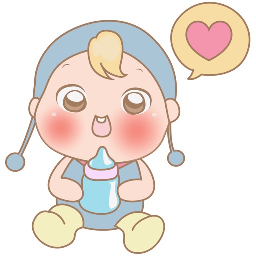 Michi, the cute baby for iMessage Sticker icon