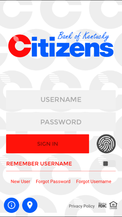 Citizens Bank of Kentucky Screenshot