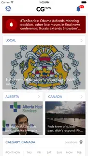 cgnow: calgary alberta canada news weather traffic iphone screenshot 1