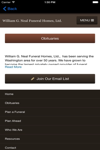 Neal Funeral Homes screenshot 4