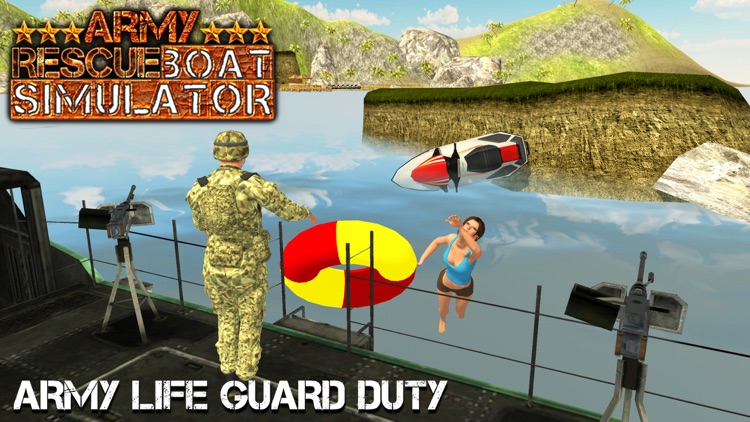 Army Rescue Boat Simulator & 911 Coast Emergency