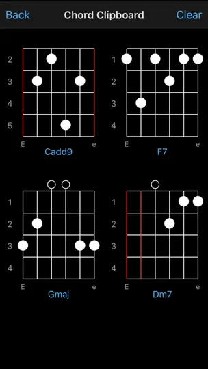 Скриншот Гитарные аккорды - Guitar Chords на iPhone 2