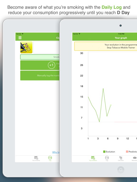 Stop Tobacco Mobile Trainer iPad screenshot 4 - Health & Fitness app