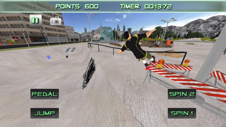 Roller Skating 3D Fun Top Speed Skater Racing Game screenshot 1