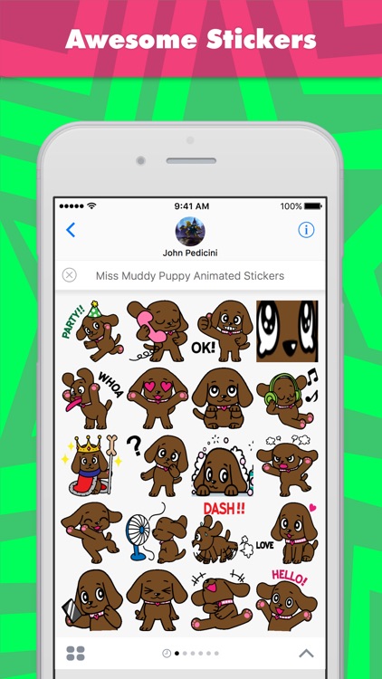 Miss Muddy Puppy Animated stickers by Beardownize
