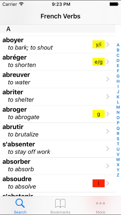French Verb Conjugation Reference