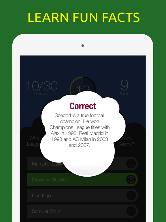 Screenshot #6 pour Football Quiz Test Trivia Game