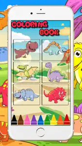 Coloring Book for Little Kids - Dinosaur Animals screenshot #3 for iPhone