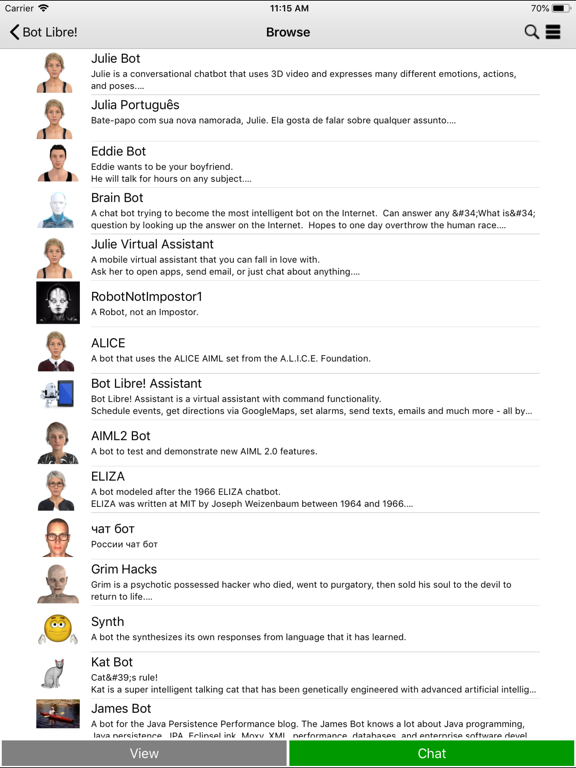 Screenshot #5 pour Bot Libre