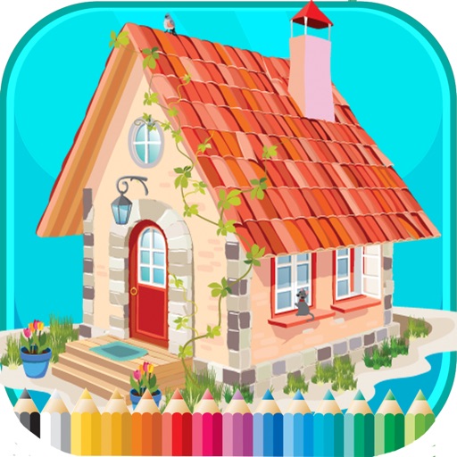 House Coloring Book - Activities for Kid iOS App