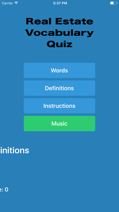 Screenshot #1 pour Real Estate Vocabulary Quiz Free