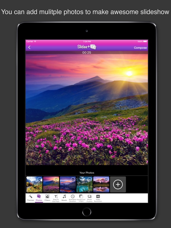 Slidee+ Slideshow Video Maker & Editor with Music iPad screenshot 5 - Photo & Video app