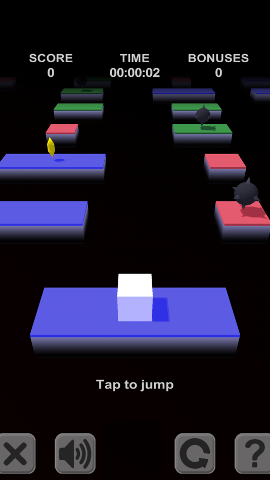 #1. Cube Jump. 3D platforms (iOS) 由: Ruslan Goncharenko