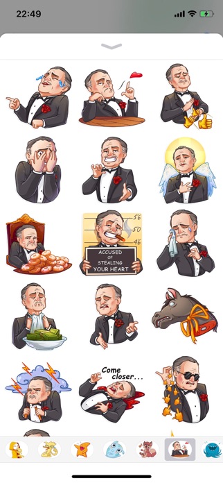 Screenshot of Business Style Funny Stickers