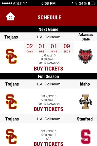 USC Trojans Game Day screenshot 3