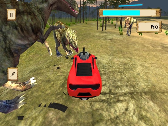 Screenshot #5 pour Car Vs Dino Sim : Jurassic Dinosaur Safari Hunter